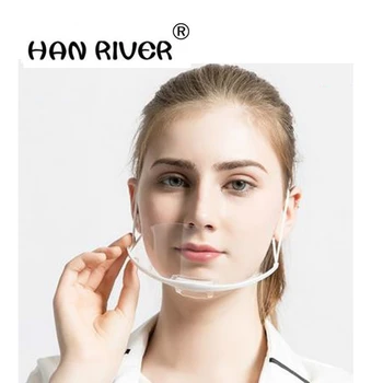 2017 caliente! 10 PC máscara transparente anti-niebla comida especial de catering hotel de plástico de la cocina del restaurante , anti bacterias máscaras