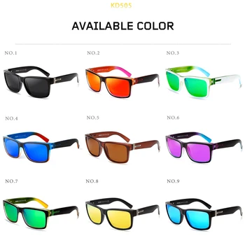 KDEAM Para los Hombres Gafas de sol Polarizadas Deporte Colores Locos Gafas de Sol Elmore Bloqueo de los rayos UV Tonos Con Cuadro de