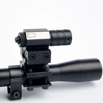 4x20 Rifle Óptica de Alcance Táctico Ballesta Riflescope con el Punto Rojo del Láser de la Vista y del Riel de 11mm de Montes de 22 de Calibre de las Armas de Caza Una
