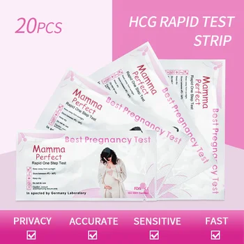 Envío gratis 20PCS Hogar de Embarazo de Orina Tiras de Prueba de Ovulación LH de la Tira de Prueba el kit de Prueba Rápida de Cuidado Femenino