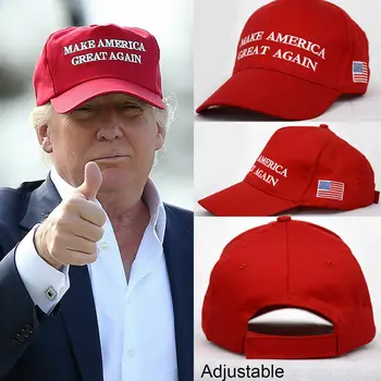 El triunfo Presidencial Americana Sombrero de Hacer Grande a estados unidos de Nuevo Impreso Sombrero de Donald Trump Republicano Hat Cap MAGA Bordado de Malla Tapa