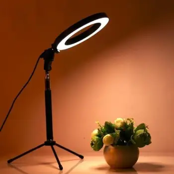 20/26 CM LED de 3 Modos Selfie Luz para el iPhone Trípode y soporte para Teléfono Anillo de la Foto con la Luz LED de la Cámara Luz de Relleno para la Fotografía de Vídeo