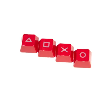 4 pcs/set arriba y abajo, izquierda y derecha transparente personalizado juego keycap adecuado para MX interruptor mecánico de teclado R1 alta OEM
