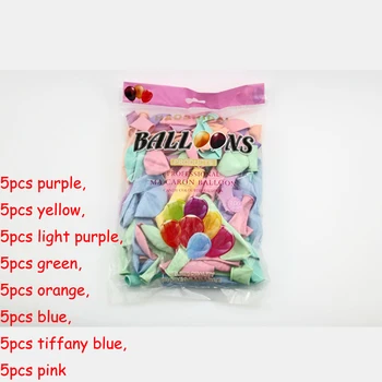 40PCS 10pulgadas Macaroon Serie de Coloridos Globos de Látex Inflable Chico de Juguete Para el Hogar de Fiesta de la Boda Decoración de la Fiesta de Cumpleaños de Sua