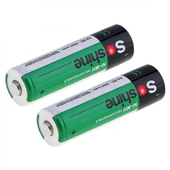 4 piezas/paquete Soshine de Ni-MH AA 2500mAh batería Recargable de Baterías + Portátil de la Caja de la Batería de Alta Calidad que se puede recargar más de 500 veces