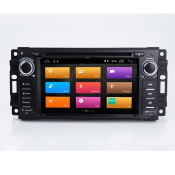 Octa Core Android 10 de DVD del Coche de GPS de la Radio de Navegación Para Jeep Cherokee, Compass Comandante Wrangler/DODGE Caliber/Chrysler C300 SWC