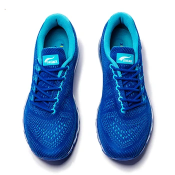 ONEMIX de Aire de los Hombres Zapatos de Amortiguación Exclusivo Diseño Transpirable Deporte Zapato Azul de Atletismo al aire libre Zapatillas de deporte de los Hombres zapatos de hombre