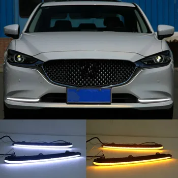 Luz LED de circulación Diurna Para el Mazda 6 Atenza 2020 2021 de los Accesorios del Coche Impermeable del ABS de la Luz del Día 12V DRL faros de Niebla Decoración