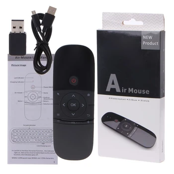 Wireless Air Mouse Teclado W1 2.4 G Fly Air Mouse Rechargeble Mini W1 Control Remoto Para Android Tv Box/Mini Pc/Tv
