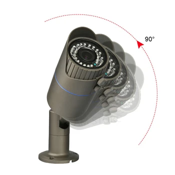 5MP al aire libre AHD Cámara CCTV de 2.8-12mm Lente de Zoom Manual Impermeable Conector BNC SONY326 Sensor de Vigilancia de la Cámara de Bala
