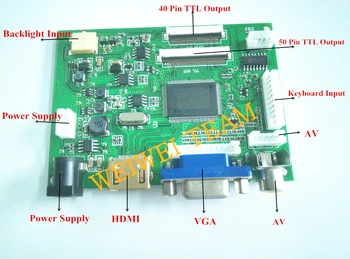 Raspberry Pi 3 Visualización de la Pantalla Táctil de 10.1 Pulgadas IPS LCD 1280x800 FULL HD Monitor TFT VS-TY2662-V2 VGA 2AV placa controladora
