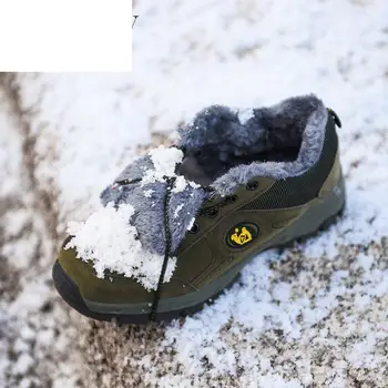 Marca de Zapatos de Invierno de los Hombres de Gran Tamaño 38-49 Super Caliente Botas de Hombres Zapatillas de Tobillo Cálida Felpa antideslizante Botas de Nieve Para Hombre Calzado