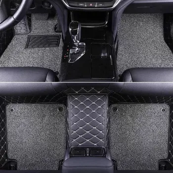 Personalizado de cuero de Coche alfombras de Piso Para el TOYOTA Mark X 2007-2016 2017 2018 2019 Custom auto alfombra impermeable de los accesorios del coche