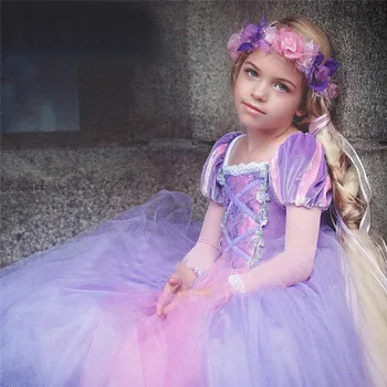 Cosplay de la Princesa de Vestido para Niñas de 4 6 8 10 Años Vestido de Fiesta de Niños de Halloween Disfraz de Baile de Disfraces de Fantasía Vestidos Infantils