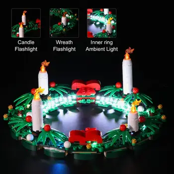 Luz LED Kit de Lego 40426 Corona de Navidad 2-en-1 (LED Light Set Sólo, Sin Bloque de Construcción) para los Niños de Infantil de Navidad de Regalo