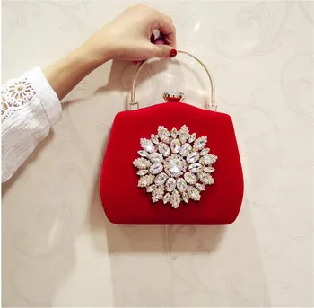 2020 nuevo diamante del sol flores bolsos de noche de lujo de la boda de embrague bolsas para las niñas de la fiesta de la cena de los bolsos con cadena MN861