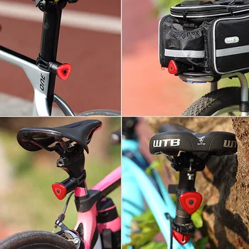 2019 Inteligente de Freno Sensor de Bicicleta luz trasera se puede cargar mediante USB Bicicleta Luz trasera LED MTB Carretera Ciclo Trasera Impermeable de la Bicicleta Luces traseras