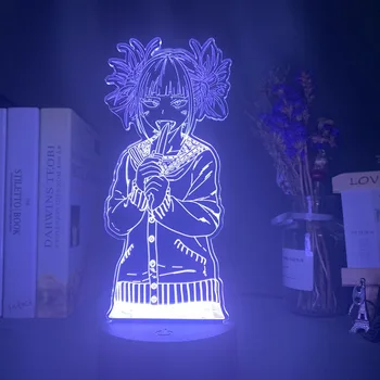 3d de la Lámpara de Noche Led Luz de Mi Héroe de la Academia Toga Himiko Figura Regalo lámpara de noche para los Niños del Dormitorio de la Decoración de la Luz de la Mesita de noche