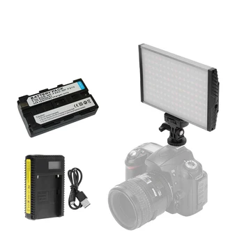 Pro Ultra-delgada Bi-color de 3200K-5600K 144pcs LED Luz de Relleno En el Panel de la cámara de la Lámpara para Canon Nikon Sony DSLR