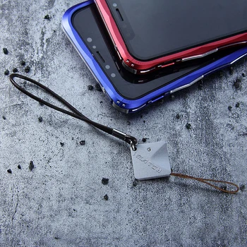 Original iMatch Parachoques Caso Para el iPhone X de Lujo en Forma de Diamante de Metal de Aluminio Invisible Soporte de Parachoques Para el iPhone Teléfono X Casos