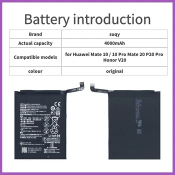Suqy HB436486ECW para Huawei P20 Pro de la Batería para Huawei Mate 10 / 10 Pro Mate 20 P20 Pro Honor V20 Batería las Baterías para Teléfono Móviles