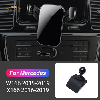 Coche Teléfono Móvil Titular Para Mercedes Benz W166 GLE-2019 GLS X166 2016-2019 de Aire de Ventilación de la Gravedad de Montaje Soporte de Navegación Soporte