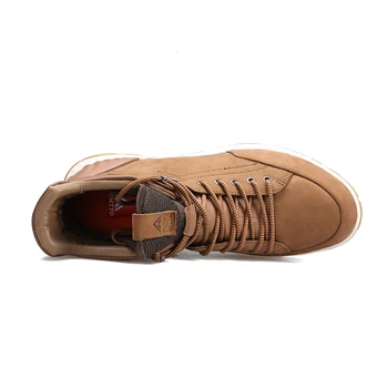 La marca de Alta-top Nuevo al aire libre Senderismo Zapatos de Alta Calidad de Cuero Genuino Zapatos de Trekking Impermeable Transpirable Botas de los Hombres