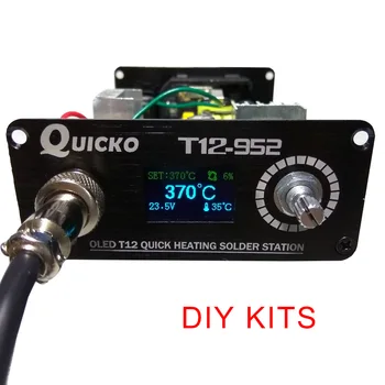 T12 STC-OLED de la Estación de soldadura de hierro piezas DIY kits de T12-952 Controlador de Temperatura Digital Soldador con caja de Metal