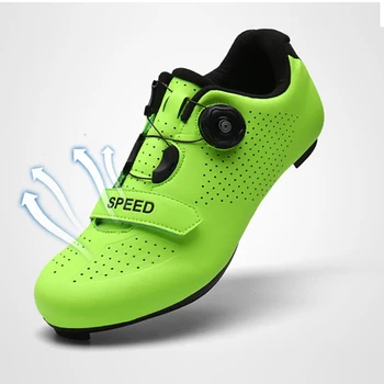 De colores reflectantes de color cambiante Profesional de los zapatos de ciclismo de mtb hombre mujer de carreras de bicicleta MTB zapatos de bicicleta de montaña zapatillas de deporte pr