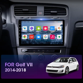 JMCQ Android 9.0 Para VW Volkswagen Golf 7 VII-2018 de la Radio del Coche Multimidia Video 2din 4+64G GPS Navigaion DSP RDS Pantalla Dividida