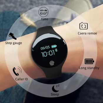 SANDA Bluetooth Reloj Inteligente para IOS, Android las Mujeres de los Hombres del Deporte Podómetro Inteligente de Fitness Relojes de Pulsera para iPhone Reloj de los Hombres