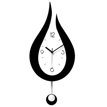 Las Gotas De Agua Swing Reloj De Pared De Diseño Moderno De Estilo Nórdico Pared De La Sala De Los Relojes De Moda Creativo De La Pared De La Habitación De Reloj