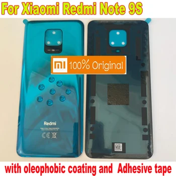 Original de la Cubierta Posterior de la Batería Nota 9 5G de Vidrio de la caja Trasera de la Puerta de Caso Para el Xiaomi Redmi Note 9S note9 Pro 10X 4G con cinta Adhesiva