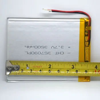 Paquete de batería de 2 Hilos de 3.7 v 3500mah de 7 Pulgadas de la Tableta Universal de Polímero de Litio de la Batería para DEXP Ursus A269 +Herramienta Destornillador