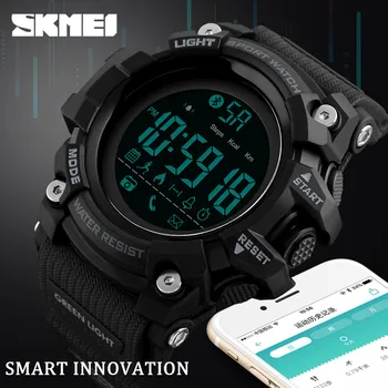 SKMEI Marca de Deporte Reloj Inteligente Hombres Horas Podómetro Calorías Reloj Digital Impermeable de Bluetooth Smart Electrónica Reloj Masculino Reloj