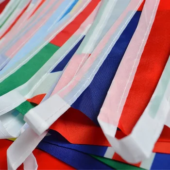 Recién 32 Banderas de la bandera Cadena países de todo el mundo la bandera de naciones de la Copa Mundial 32 equipos de los juegos Olímpicos colgando banderas