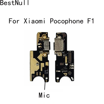 Null Para Xiao mi F1 Pocof1 Poco F1 Enchufe USB estación de Carga Con Micrófono USB Cargador de Enchufe de la Junta de Módulo Para Xiaomi Pocophone F1