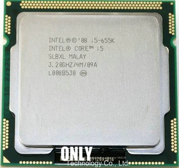 Envío gratis Original CPU Intel Core I5-655k de CPU/ 3.2 GHz/ LGA1156 /4MB/ Dual-Core/Envío Gratis i5 655k i5 760 750 i5-750