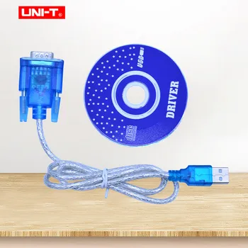 UNIDAD UT61E Multímetro Digital RS232 a USB cable con el CD del Software de PC cable de transferencia para UT61A UT61B UT61C UT61D UT61E