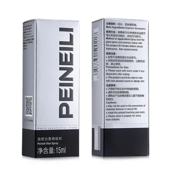 3PCS Peineili Delay Spray Para Hombres Machos Uso Externo Contra la Eyaculación precoz Prolongar 60 Minutos de Alargamiento del Pene Pastillas de 15ml