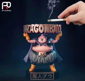 Figura De Acción De Juguetes De Dragon Ball Buu El Cenicero Del Coche Decoración Lindo Fat Buu Muñeca Modelo Creativo Regalo De Anime Dragon Ball Z Goku Cenicero