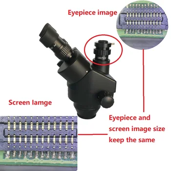 3.5 X -90X Simul-Focal Trinocular Microscopio Estéreo Industrial 13MP Compatible con HDMI VGA Digital Microscopio de la Cámara de PCB BOLSA de Soldadura
