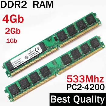 4Gb de RAM ddr2 533 533 mhz memoria de 2gb 1gb / AMD para equipos de escritorio Intel memoria ram ddr2 de 1Gb de RAM, 4G ddr2 de 2 gb PC2 4200