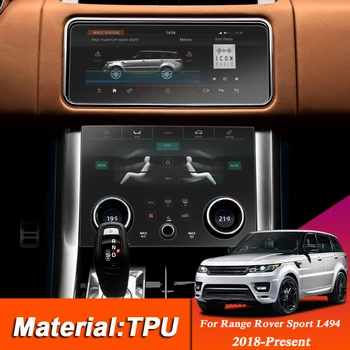 Coche Estilo Tablero de Navegación GPS de la Pantalla de TPU de la Película Protectora de la etiqueta Engomada Para el Range Rover Sport L494 2018-Presente