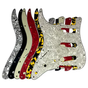 Pleroo Partes de Guitarra - Para USA/ México zurdo 72' 11 Orificio del Tornillo Strat SSS Golpeador Cero de la Placa, Multicolor Elección