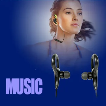 Larryjoe 2017 Estéreo Gancho para la Oreja Bluetooth Auricular Inalámbrico Deporte de Auriculares Auriculares Con Micphone de manos libres para el iPhone Samsung