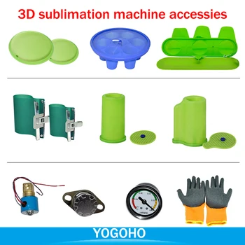 3D la Impresora de Sublimación Accesorios de la Máquina Envuelve Taza de Goma Abrazaderas Accesorio de la Bomba de Vacío Impresa PWB de la válvula electromagnética