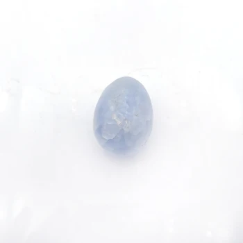 Natural de color Azul Celestino Piedra Yoni Huevo de Cristal de Cuarzo Muestra Vaginal bola De Yoga, Meditación, Masajes Regalos de la Decoración del Hogar