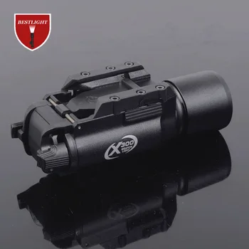 Táctica X300 LED de Armas de la Luz Pistola Lanterna de Airsoft Linterna con Picatinny Rail para la Caza