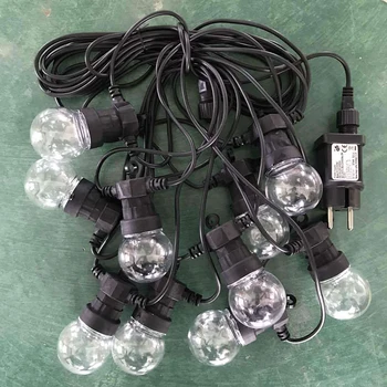 5M 10M festón bombilla globo LED cadena de luces IP67 Impermeable al aire libre del partido Jardín guirnalda de Navidad de la boda Patio ligths
